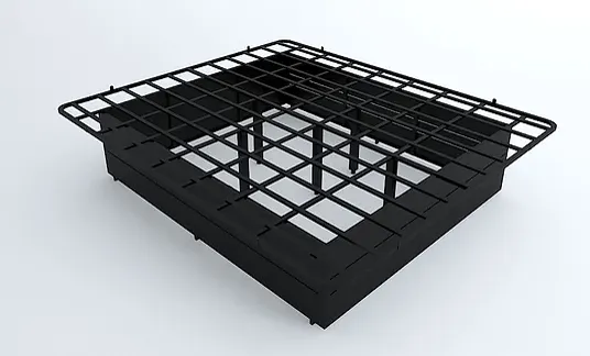 Commercial-grade platform bed base