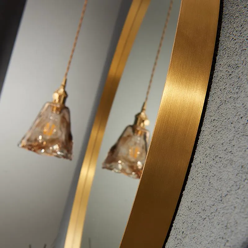Gold mirror frame detail